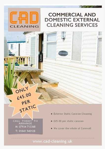 Static Caravan Exterior Cleaning Services