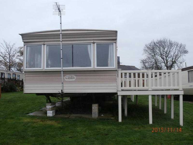 STATIC CARAVAN FOR SALE WITH ESTUARY VIEWS  FREE SUNDECK