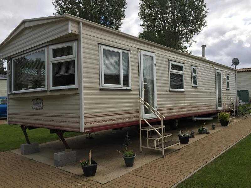 Static caravan sited in Witton Castle Country Park