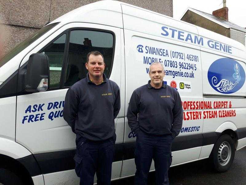 Steam genie carpet and upholstery cleaning