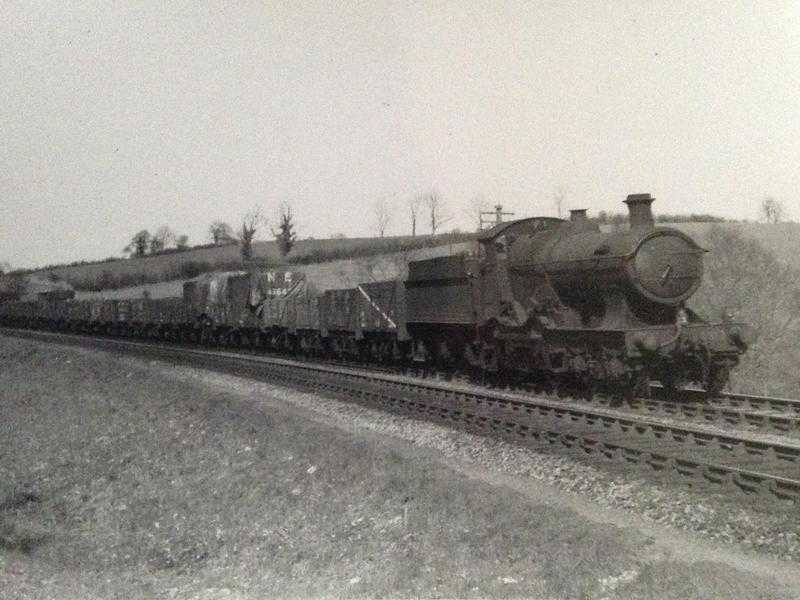 Steam  goods train photo