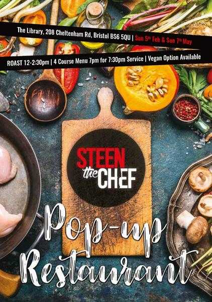 Steen the chef pop-up restaurant