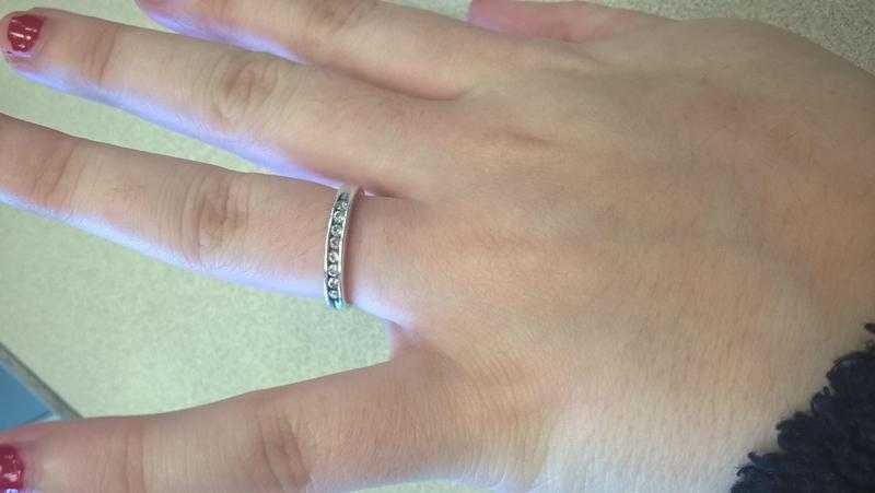 sterling silver eternity ring