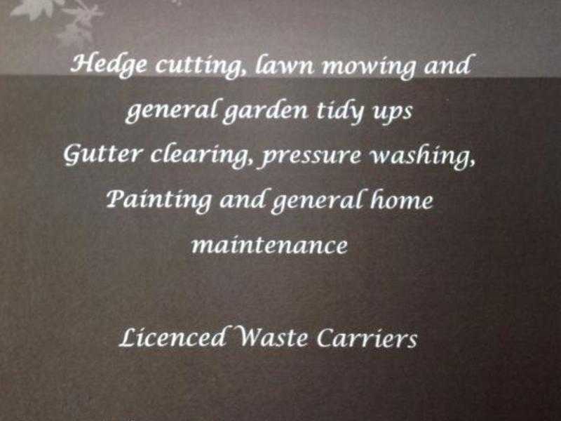 Stewart and Doug.Garden maintenance and licenced waste removals