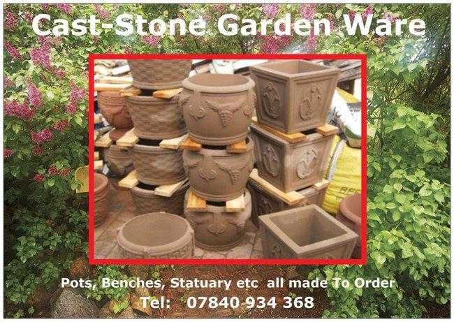 Stone Garden items  Planters, Troughs, Benches, Statuary Gate Piers