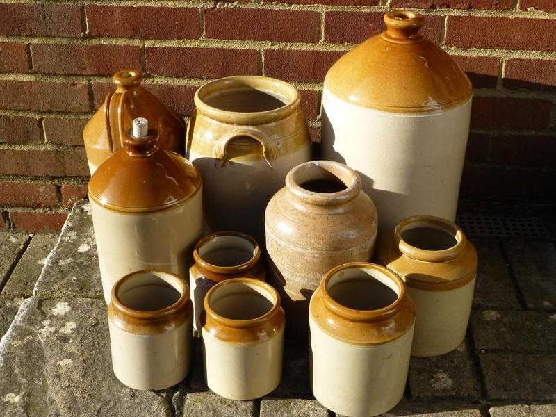 Stoneware jars