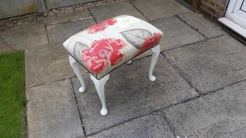 Stool just refurbished new fabric