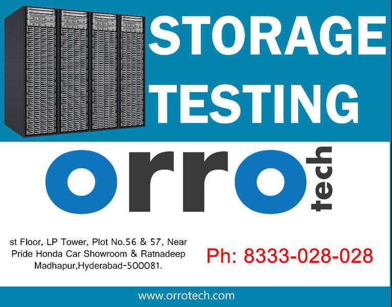 Storage Testing course in Hyderabad