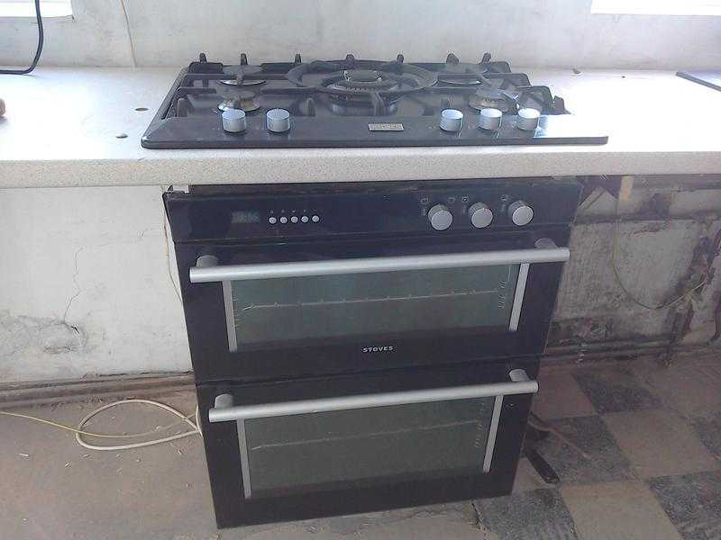 Stoves gas 5burner hob and double oven and grill