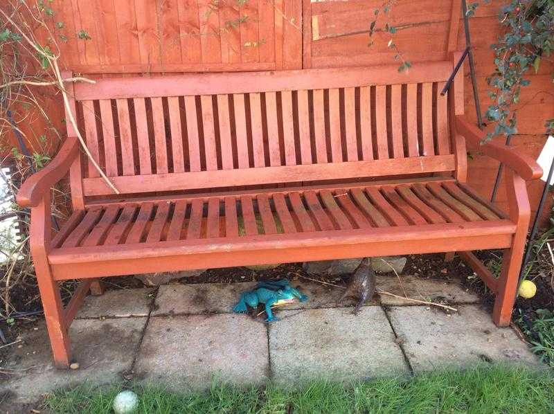 Strong garden bench