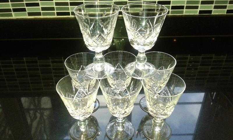 Stuart Glengarry Edinburgh Crystal wine glasses