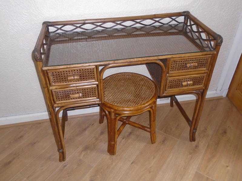 study desk and stool