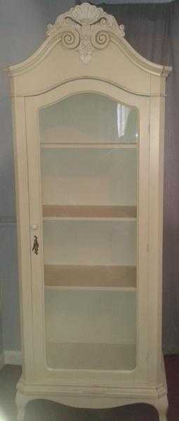 Stunning armoire with matching scroll top mirro