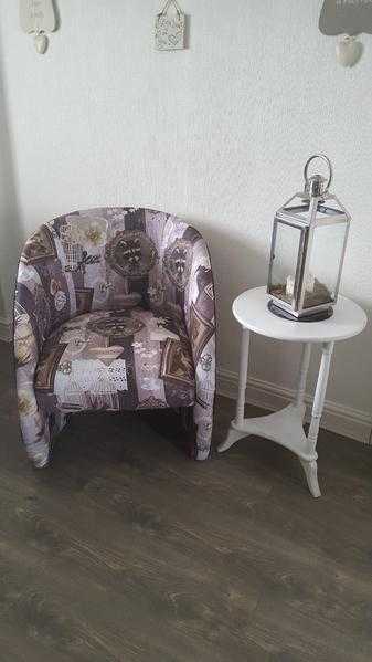 Stunning feature chair ,fabric furry friends in frames