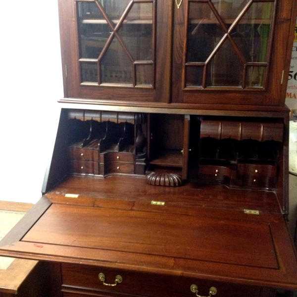 STUNNING HANDCRAFTED LARGE BUREAU  BOOKCASE  CAN BE DELIVERED