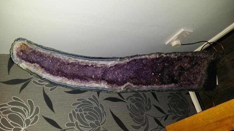 STUNNING - Large (4ft) Identical Pair of Amethyst Geodes