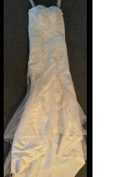 Stunning WEDDING DRESS, mermaid stile, fishtail, size 8-10