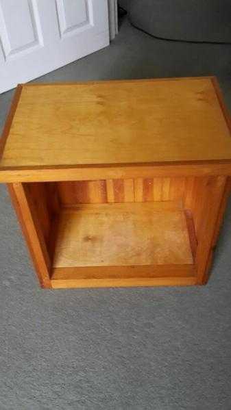 Sturdy pine hand made open cabinet