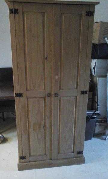 Sturdy Sold In Great Condition Pine Wardrobe