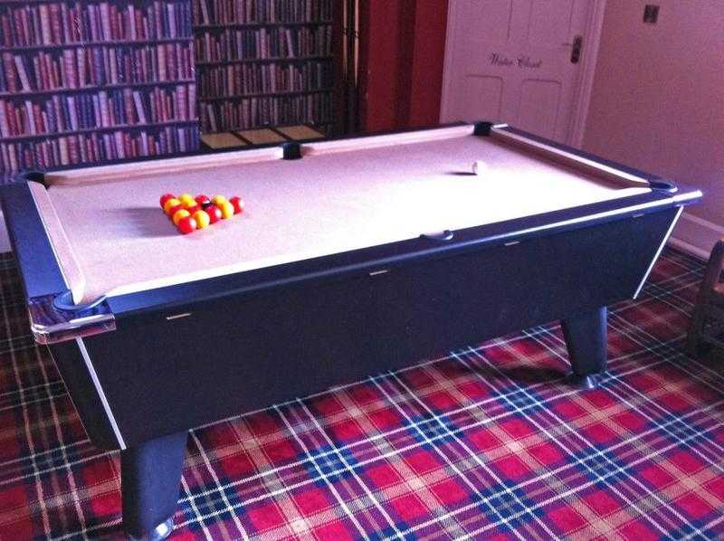 Stylish Billiard  Pool Table, Beige  Accessories