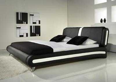 Stylish Italian Faux Leather Double Bed