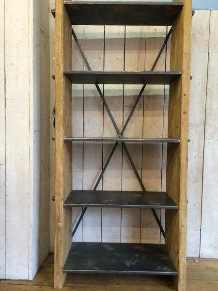 Stylish, Rustic Wooden Shelving Unit.