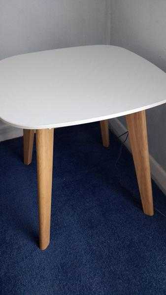 Stylish White End Table