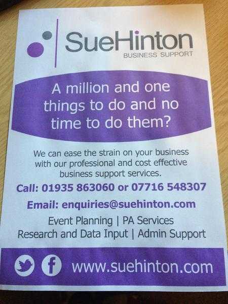 Sue Hinton Business Support Services