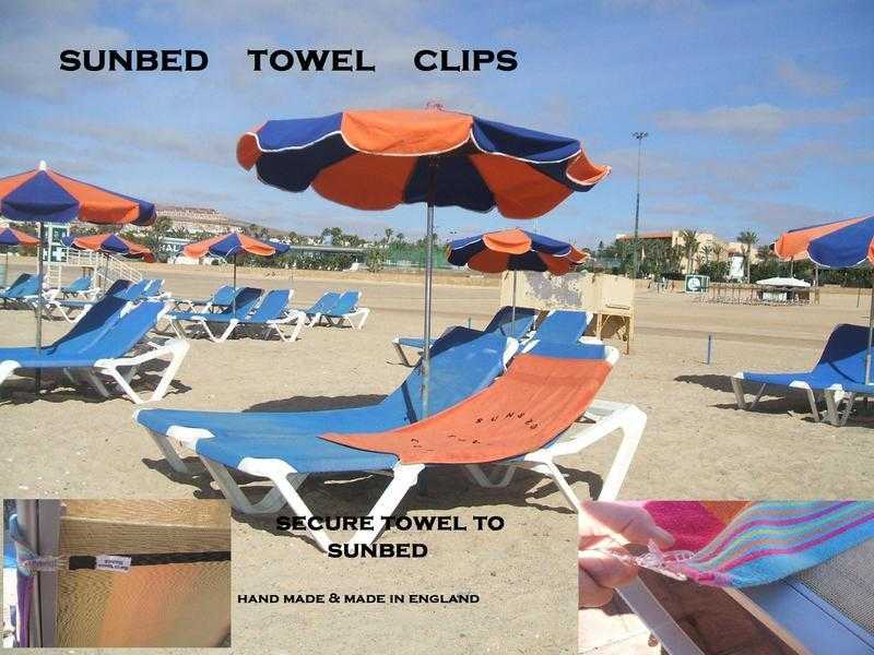 SUNBED TOWEL CLIPS