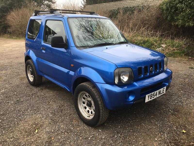 SUZUKI JIMNY 1.3 JLX 3 DOOR IN BLUE 2001 Y ONLY 75,000 MILES