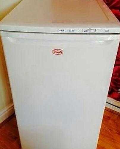 Swan under counter fridge in gleaming white