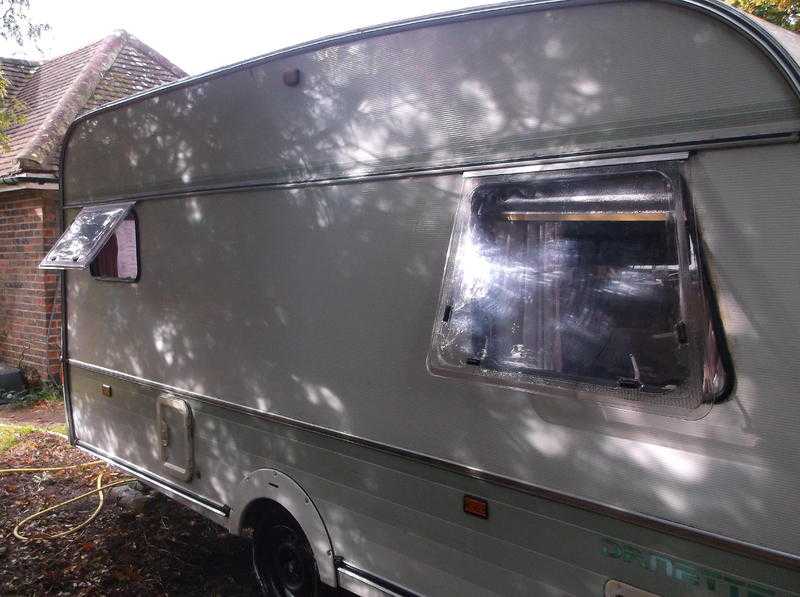 Swift 4 berth towing caravan.