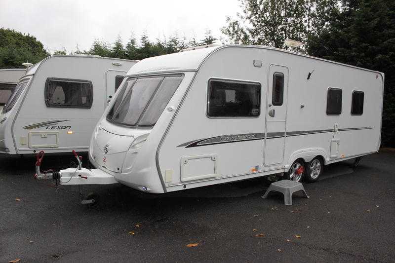 Swift Conqueror 645 Lux Cris-Reg 2008 4 Berth Fixed Island Bed Twin Axle Caravan