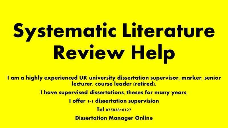 Systematic Literature Review Help