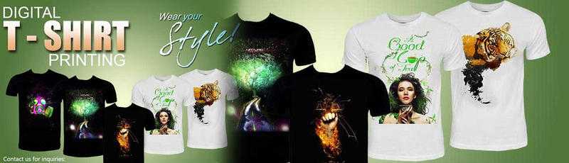 T-shirt printing in London. Same day service Digital printing, high detail and quality.