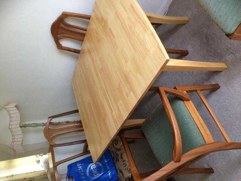 Table and 4 chairs