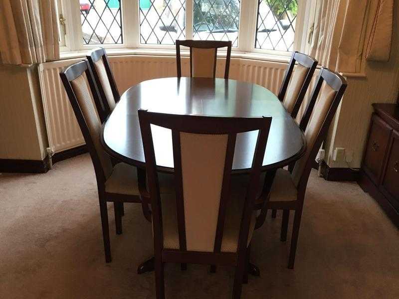 Table and 6 chairs