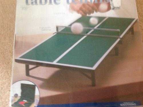 Table tennis table top foldable set