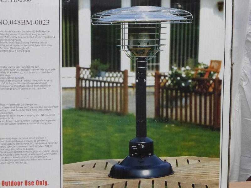 Tabletop patio heater