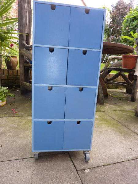 Tall 8 Dawer Unit on casters HobbiesCD Storage