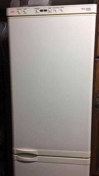 Tall AEG fuzzy logic fridge freezer