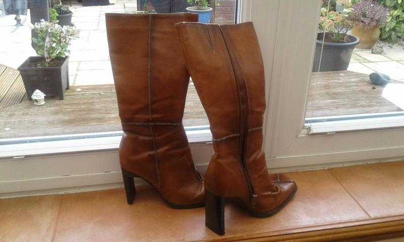 Tan boots