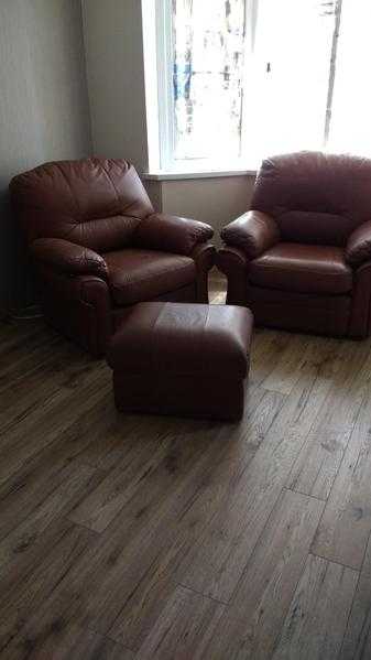 tan leather three piece suite