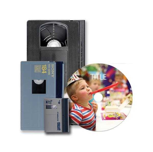 Tape to DVD and other Media Format Transfers