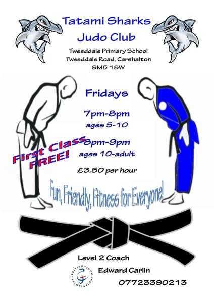 Tatami Sharks JUDO Club. classes children amp adult Carshalton Friday Nights