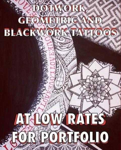 Tattoo models wanted for portfolio work dotwork , geometric and blackwork