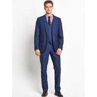 Taylor Reece Tonic Peak Lapel Mens Suit Jacket In Blue for 24.99