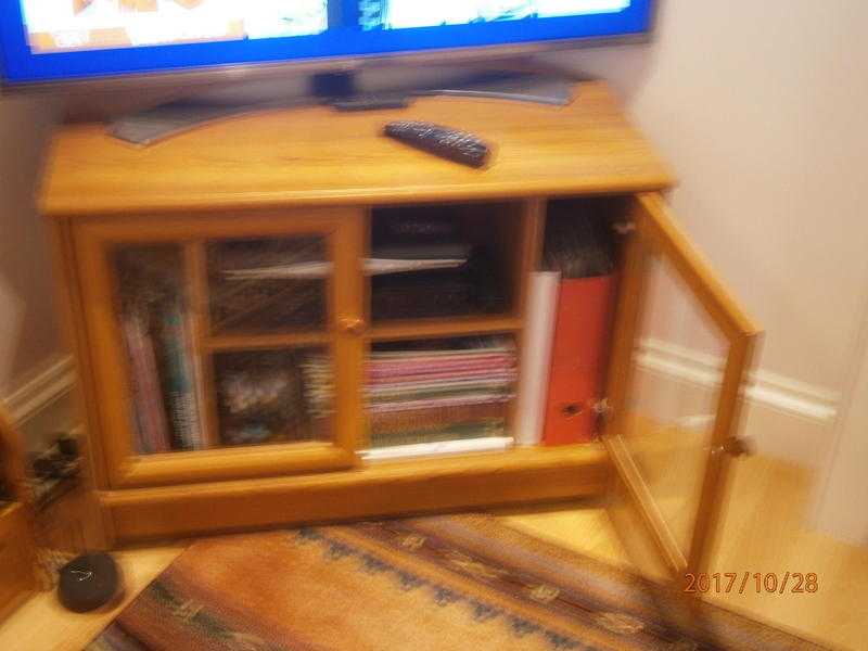 Teak Corner Television Cabinet