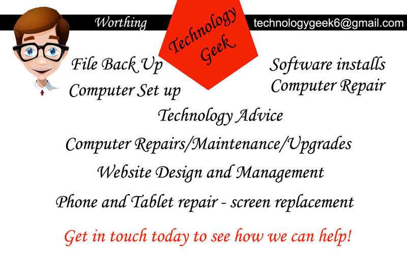 Technology Geek Technology Services - computer repair, phonetablet repair, websites etc