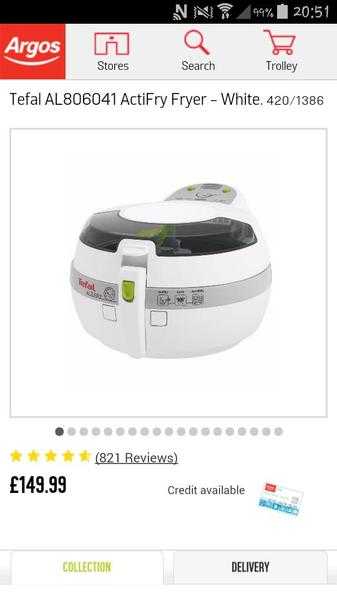 Tefal actifry brand new